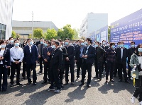 参加襄阳市第一季度项目拉练与会代表来谷城观摩