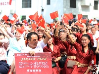 庙滩万家营唱响爱国情