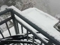 谷城今冬第一场雪来啦