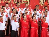 庙滩万家营唱响爱国情