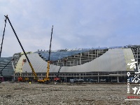 汉十高铁谷城北站建设如火如荼