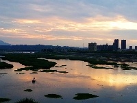 粉水霞光