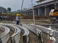汉十高铁谷城北站建设如火如荼