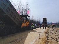 五山堰河旅游公路建设如火如荼