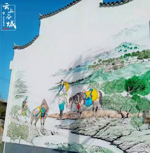 开发区：彩绘文化墙绘出美丽乡村新画卷