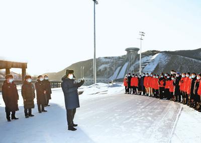 习近平在北京河北考察并主持召开北京2022年冬奥会和冬残奥会筹办工作汇报会时强调 坚定信心奋发有为精益求精战胜困难 全力做好北京冬奥会冬残奥会筹办工作 韩正出席汇报会