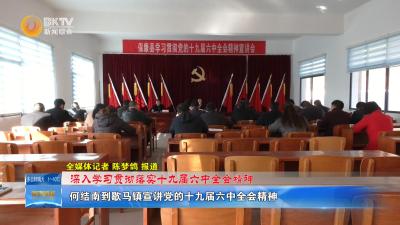 【深入学习贯彻落实十九届六中全会精神】何结南到歇马镇宣讲党的十九届六中全会精神