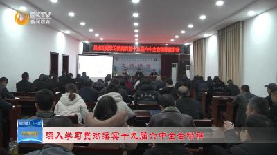 保康县水利局学习党的十九届六中全会精神