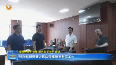 张永红调研县人民法院旅游审判庭工作