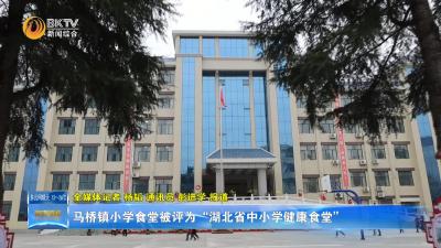 马桥镇小学食堂被评为“湖北省中小学健康食堂”