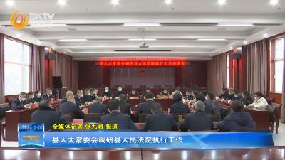 县人大常委会调研县人民法院执行工作