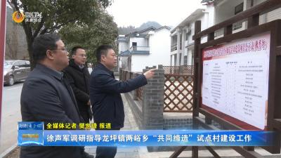 徐声军调研指导龙坪镇两峪乡“共同缔造”试点村建设工作