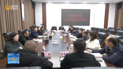 徐声军指导两峪乡党委2022年度民主生活会