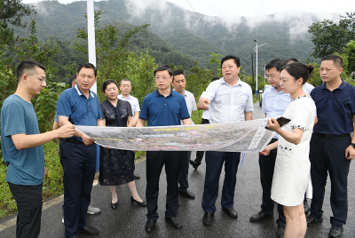 杜云峰调研官山森林康养生态产品价值实现建设项目