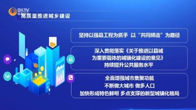 县委十五届六次全体会议暨半年经济工作会议精神解读（七）——高质量推进城乡建设