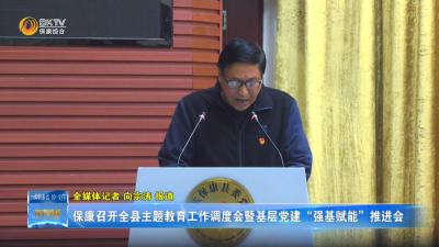 保康召开全县主题教育工作调度会暨基层党建“强基赋能”推进会