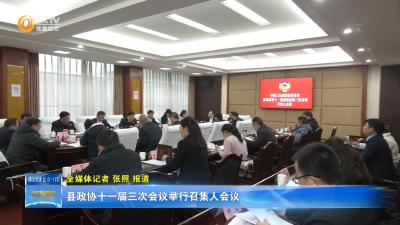 县政协十一届三次会议举行召集人会议