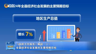 《政府工作报告》解读（二）全县经济社会发展的主要预期目标