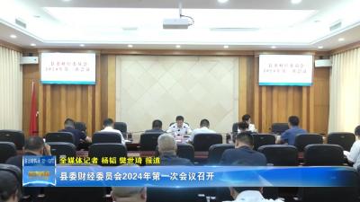 县委财经委员会2024年第一次会议召开