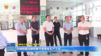 王畅到歇马镇检查节前安全生产工作
