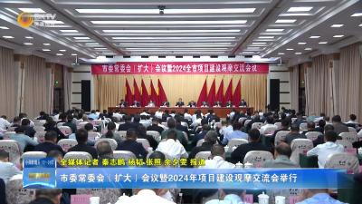 市委常委会（扩大）会议暨2024年项目建设观摩交流会举行