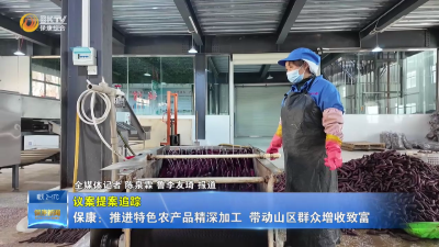 【议案提案追踪】保康：推进特色农产品精深加工  带动山区群众增收致富