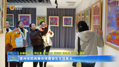 黄州农民画展在保康县文化馆展出
