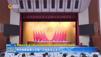 中共保康县委十五届八次全体会议举行