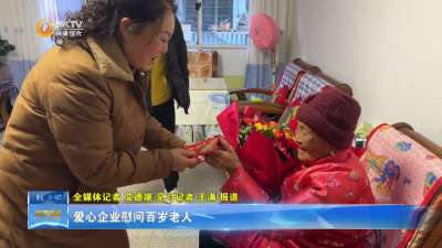 爱心企业慰问百岁老人