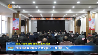 保康部署森林防灭火、地灾防治、卫片执法工作