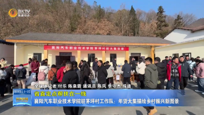【省直定点帮扶在一线】襄阳汽车职业技术学院驻茅坪村工作队：年货大集描绘乡村振兴新图景