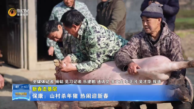 【新春走基层】保康：山村杀年猪 热闹迎新春