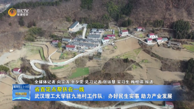 【省直定点帮扶在一线】武汉理工大学驻九池村工作队：办好民生实事 助力产业发展