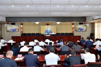 保康收听收看全省防汛抗旱工作电视电话会