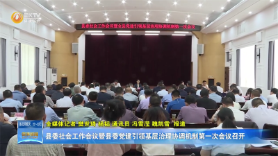 县委社会工作会议暨县委党建引领基层治理协调机制第一次会议召开