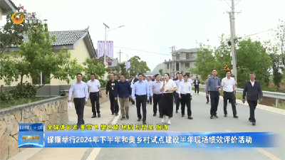 保康举行2024年下半年和美乡村试点建设半年现场绩效评价活动