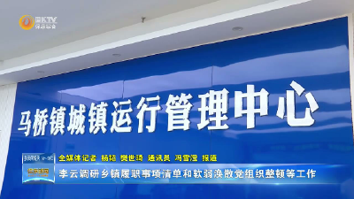 李云调研乡镇履职事项清单和软弱涣散党组织整顿等工作