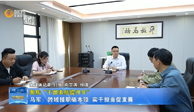 【聚焦“干部素质提升年”】马军：跨域挂职砺本领  实干担当促发展