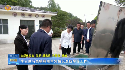 李云到马良镇调研旱灾情况及抗旱等工作