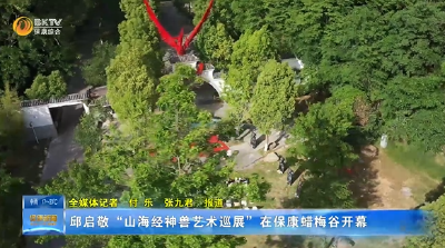邱启敬“山海经神兽艺术巡展”在保康蜡梅谷开幕