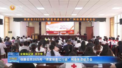保康召开2025年“博爱保康红行动”网络筹资动员会