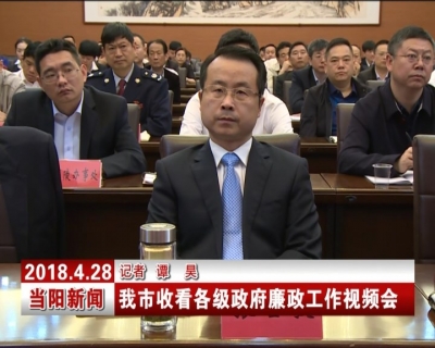 我市收看各级政府廉政工作视频会
