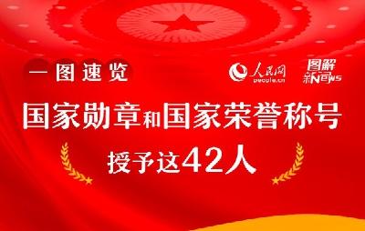 一图速览：国家勋章和国家荣誉称号授予这42人
