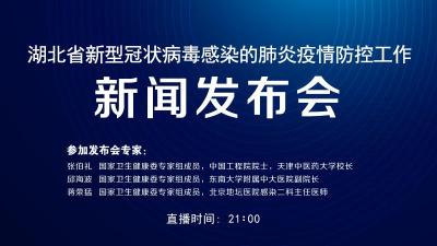 直播｜湖北召开第13场新型冠状病毒感染的肺炎疫情防控工作新闻发布会