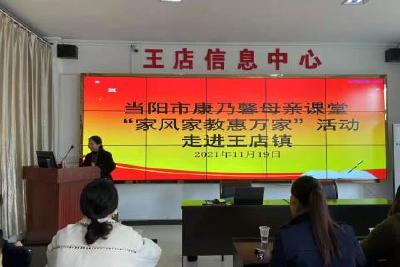 康乃馨母亲课堂“家风家教惠万家”活动走进王店镇