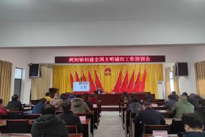两河镇开展文明城市创建工作业务培训