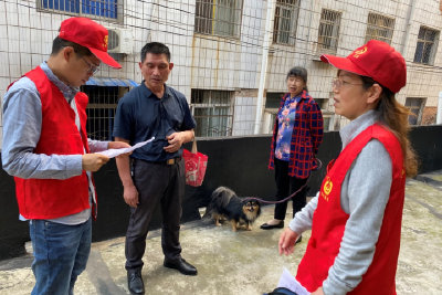 入户宣传面对面 创城工作不停歇