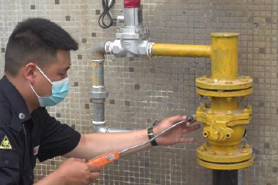 当阳中燃确保高考学校用气安全