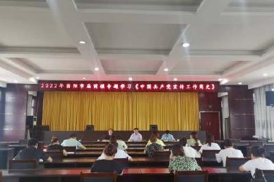 当阳市宣传思想文化系统《中国共产党宣传工作简史》专题学习走进庙前镇