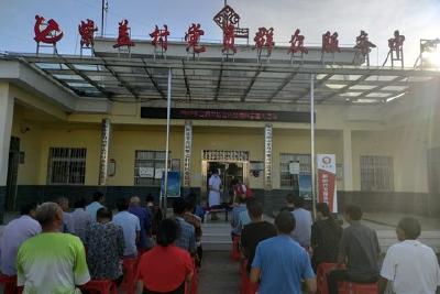 【精神文明创建活动宣传阐释·文明实践】紫盖村新时代文明实践站线上线下开展防治热射病科普宣传